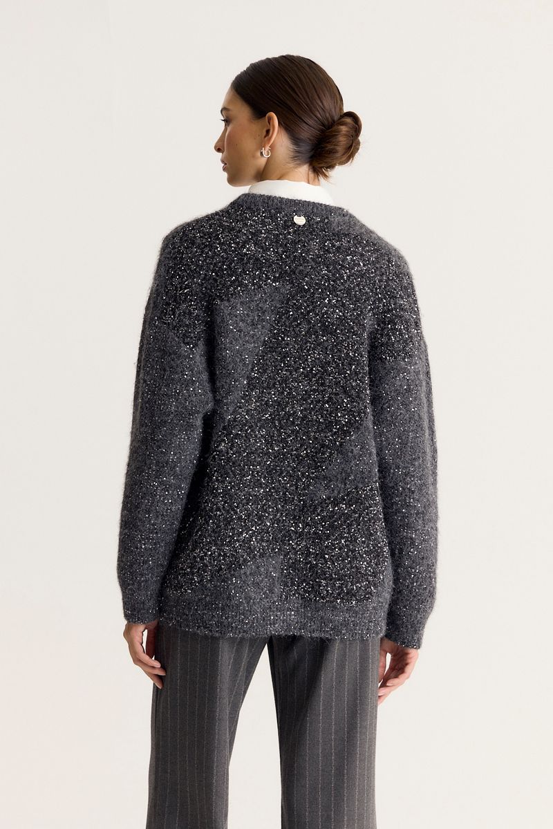 CARDIGAN LONG SHINE