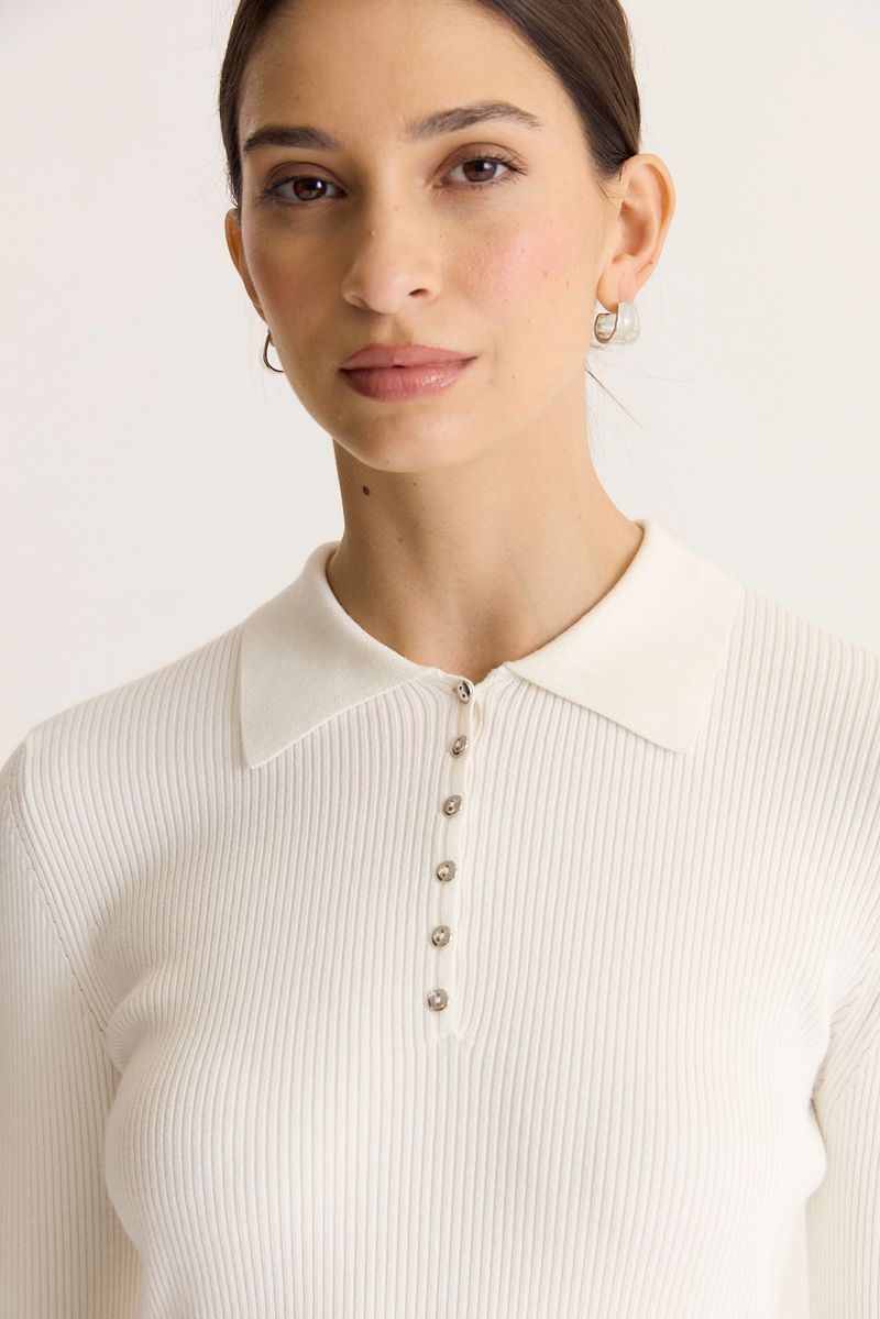 SWEATER POLO BUTTONS