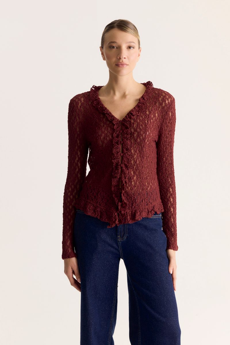 TOP LACE RUFFLES