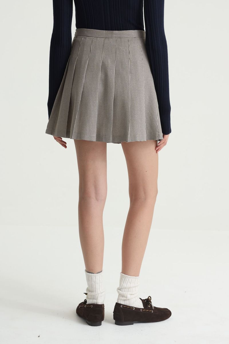 POLLERA PIED DE POULE PREPPY