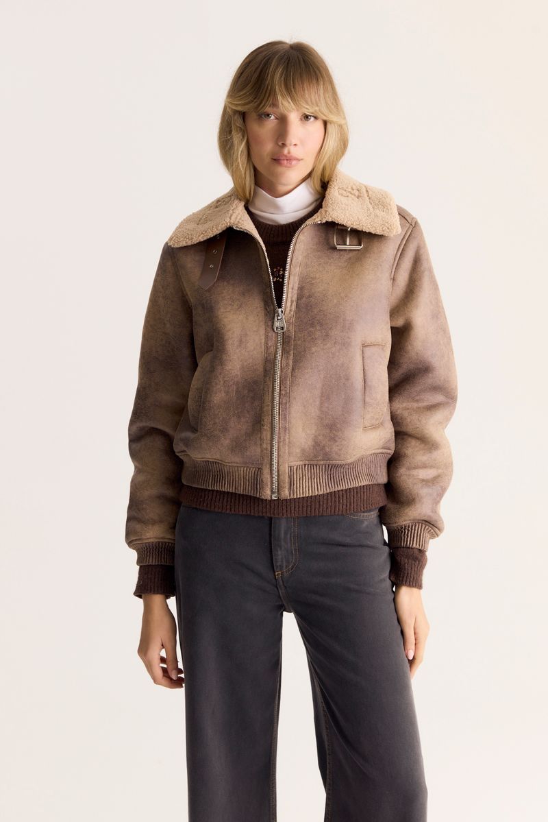 CAMPERA AVIADOR NOBUCK