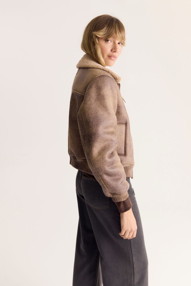 CAMPERA AVIADOR NOBUCK