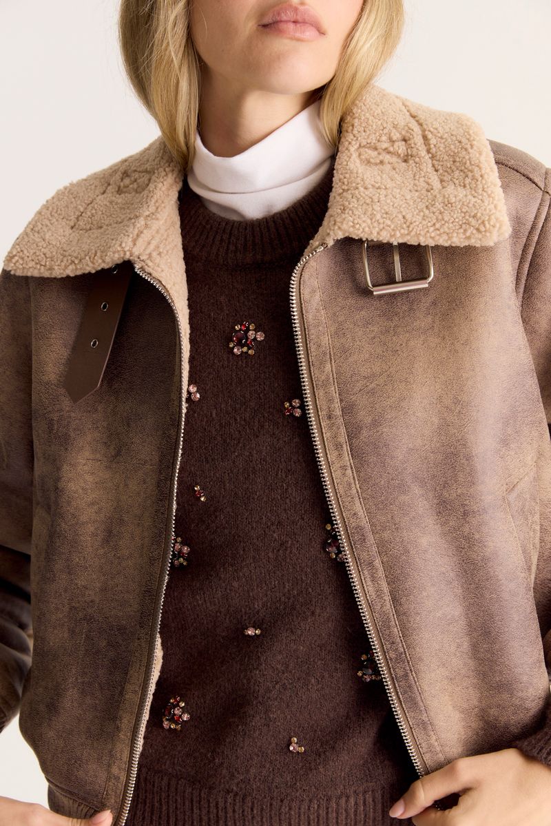 CAMPERA AVIADOR NOBUCK