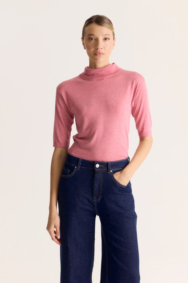 SWEATER TURTLE ESSENTIAL LUREX