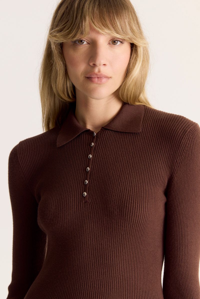 SWEATER POLO BUTTONS