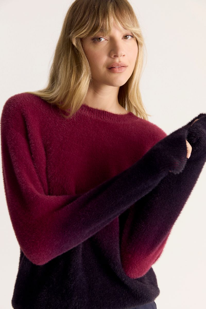 SWEATER ERODED FUR