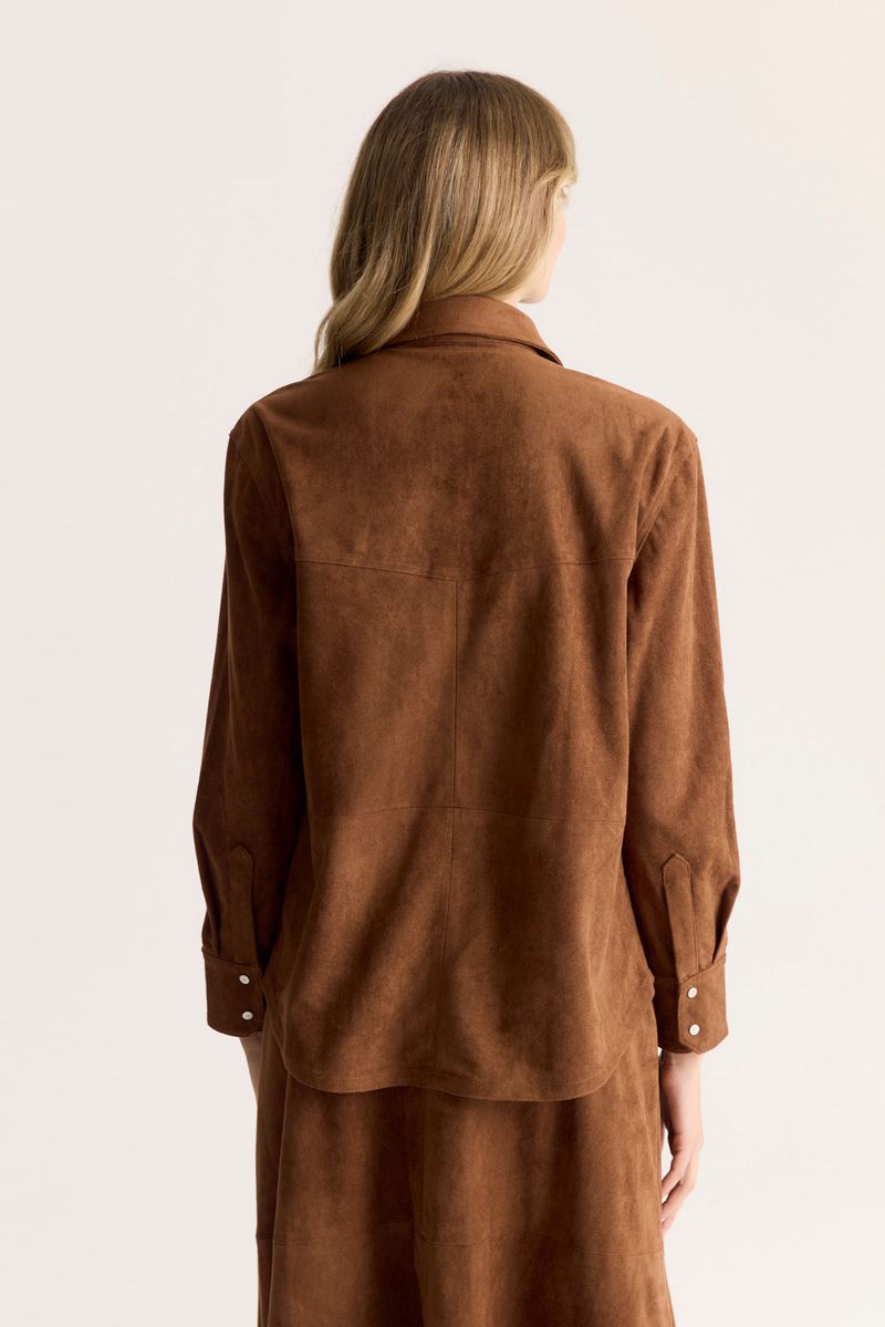 CAMISA VEGAN SUEDE