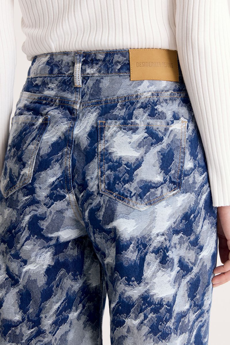 JEAN JACQUARD WIDE LEG