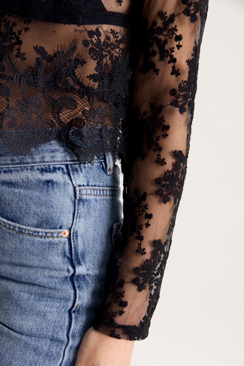 TOP BLUSA TURTLE LACE