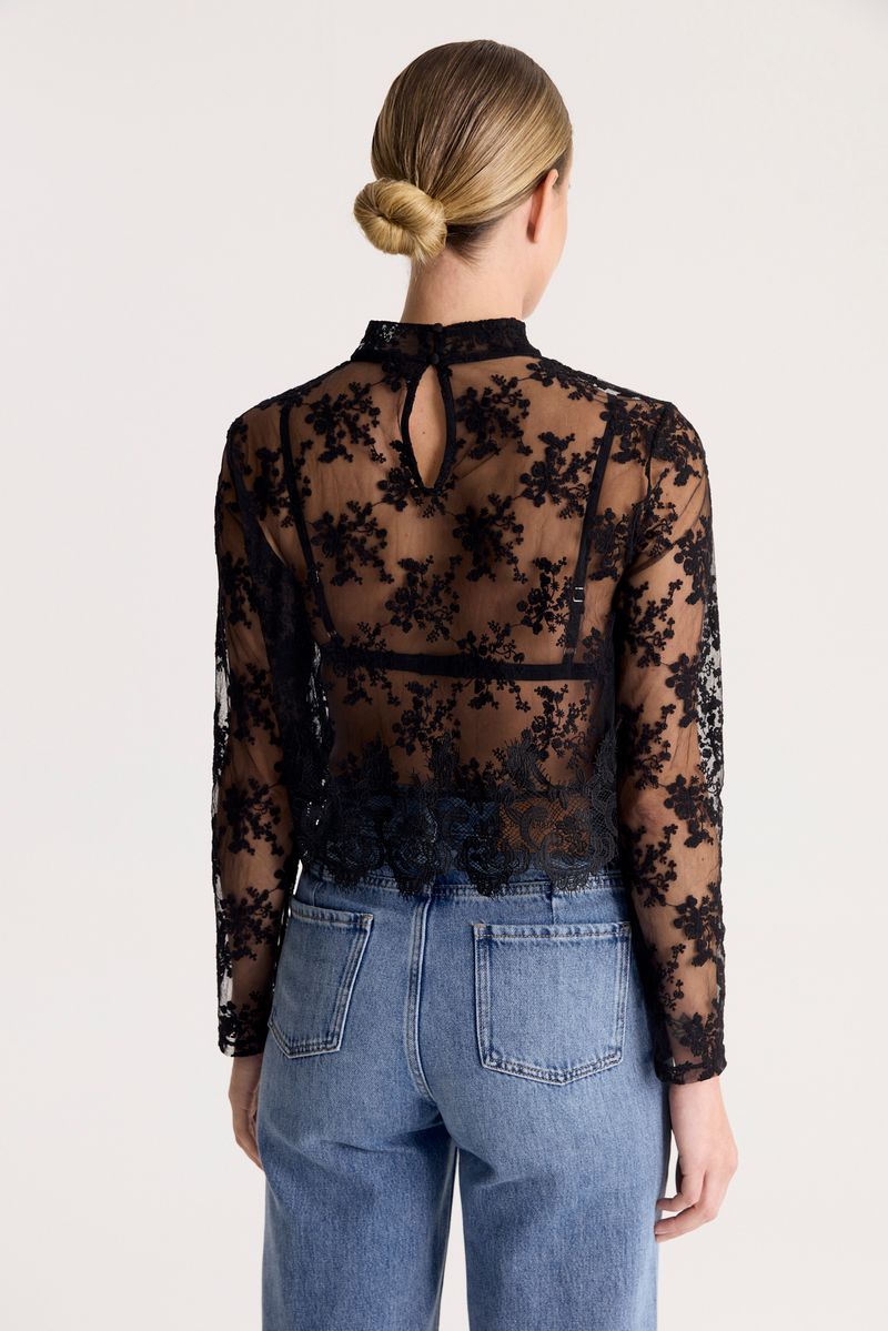 TOP BLUSA TURTLE LACE