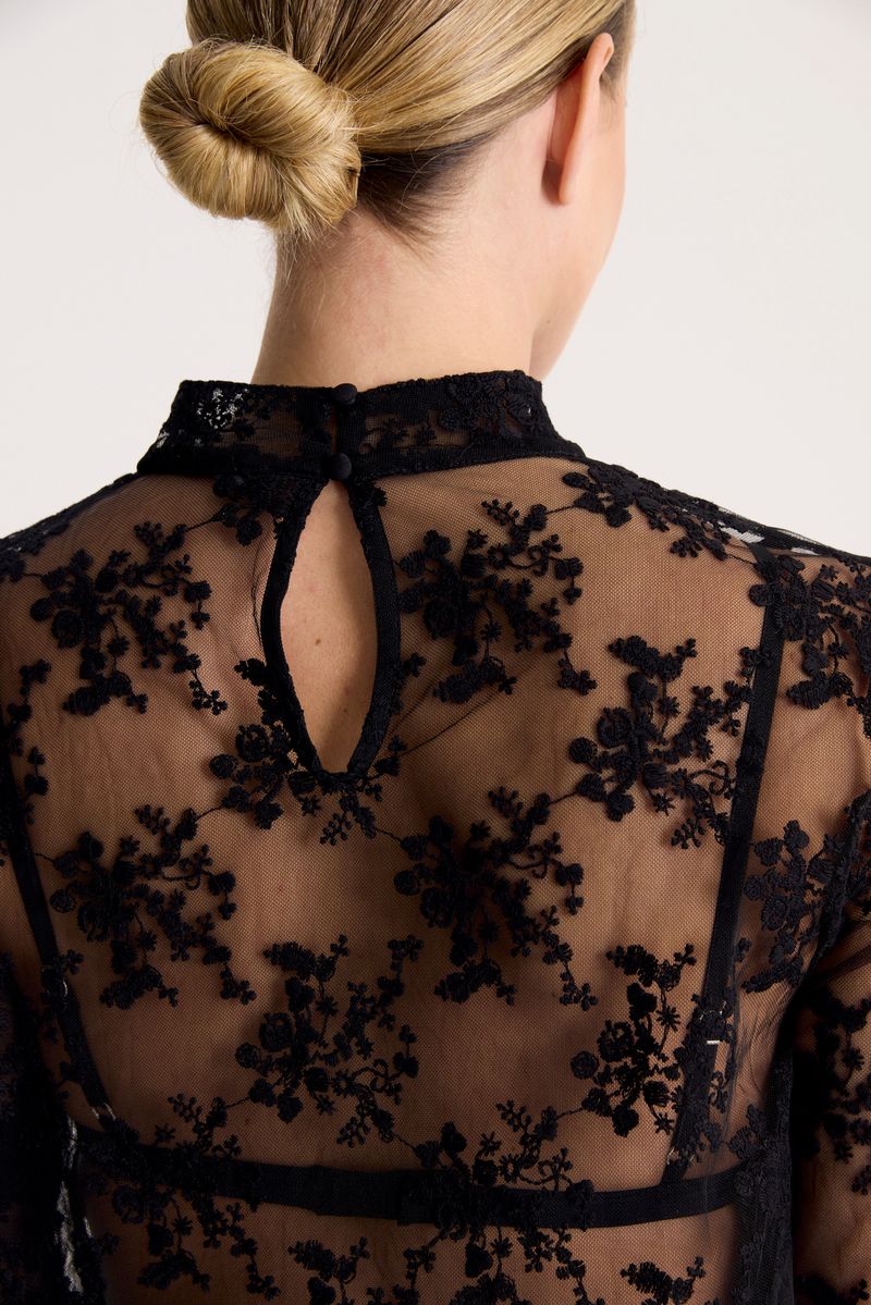 TOP BLUSA TURTLE LACE