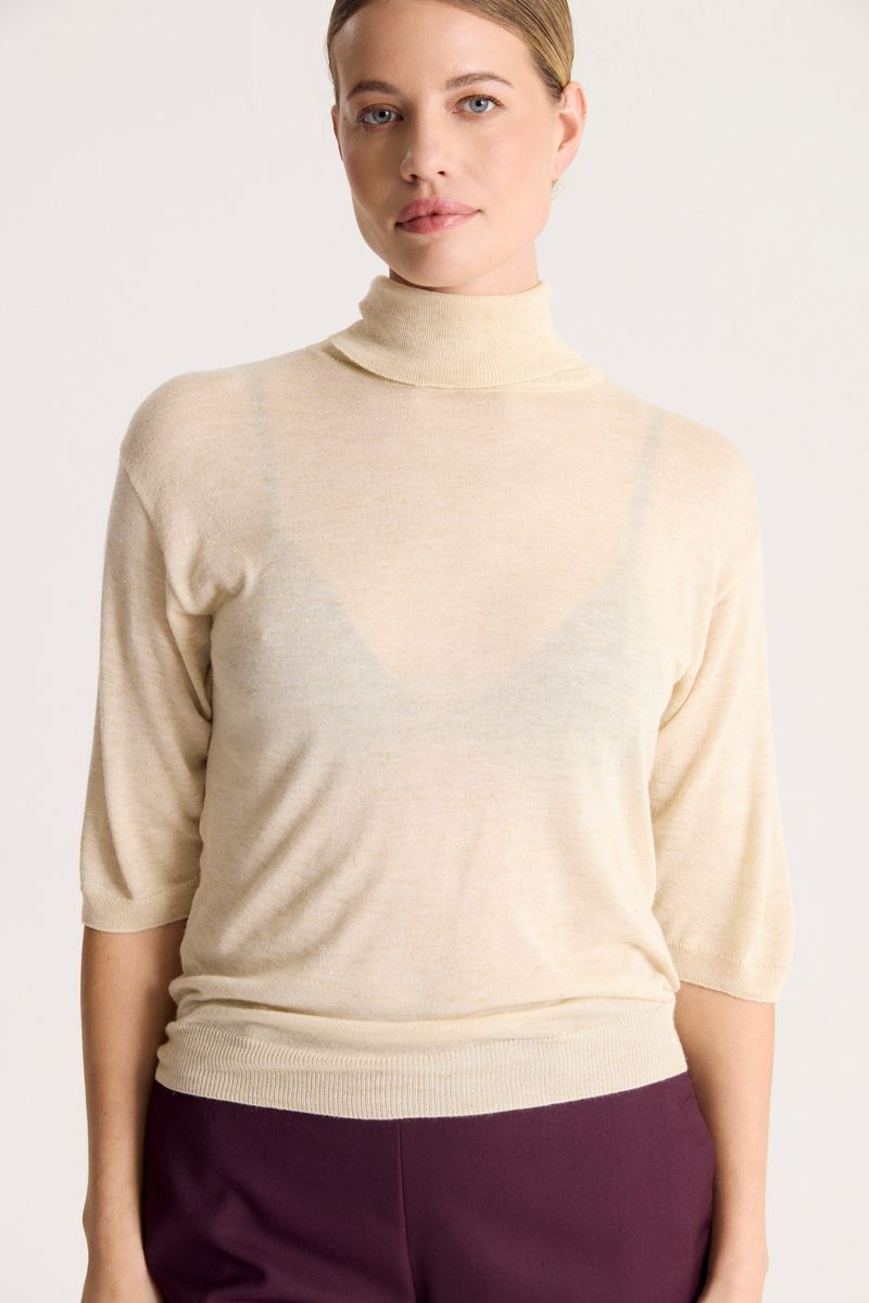 SWEATER TURTLE ESSENTIAL LUREX