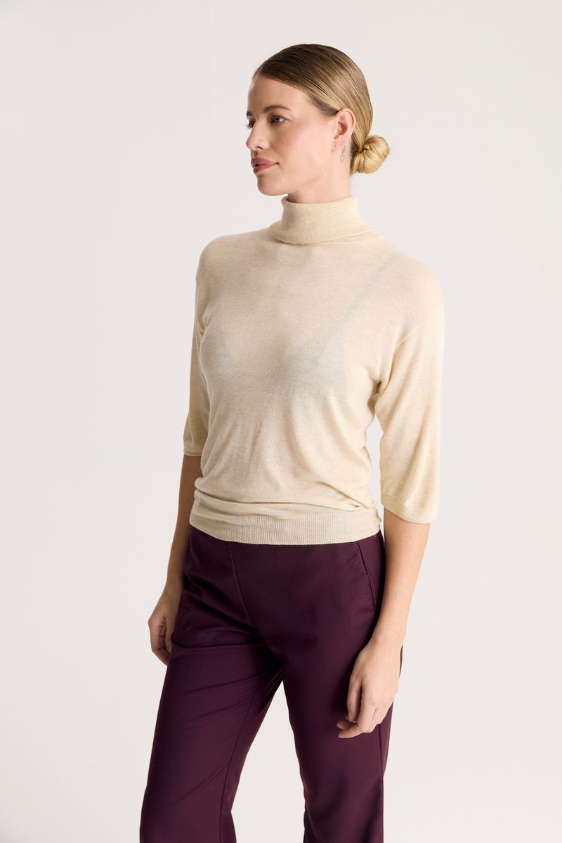 SWEATER TURTLE ESSENTIAL LUREX