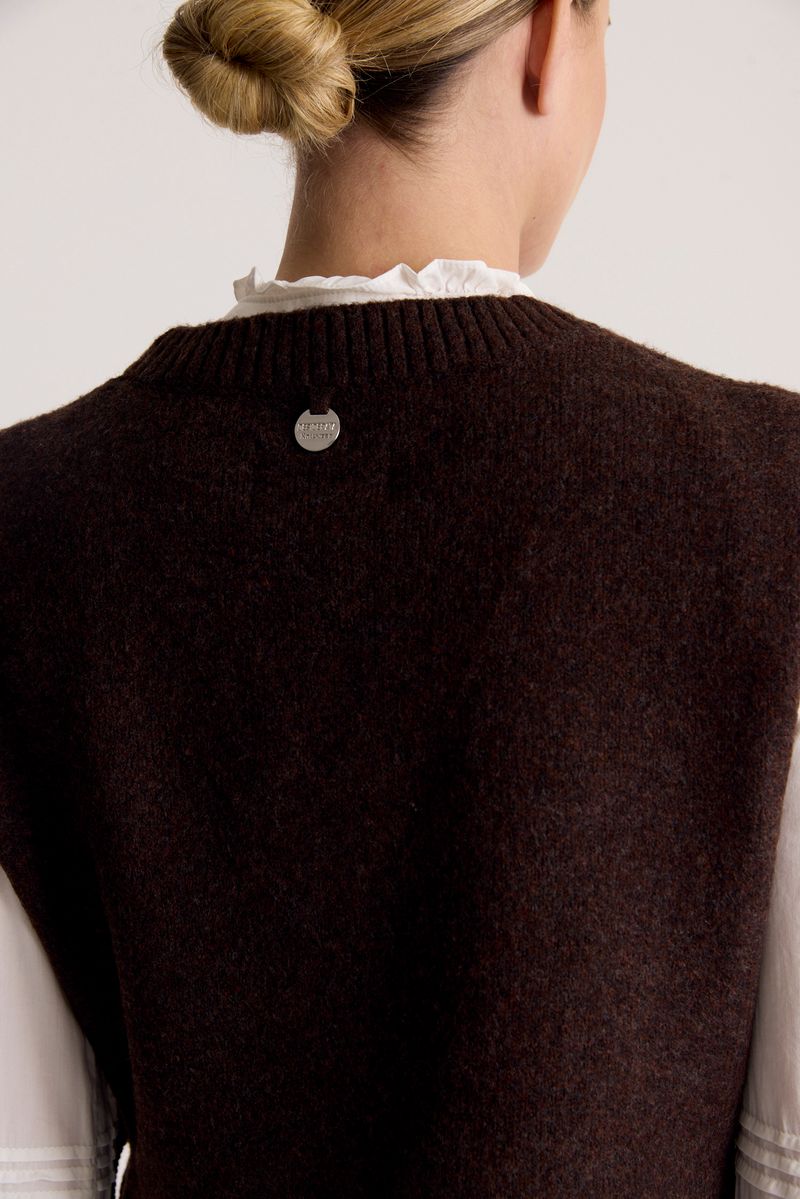 CHALECO V NECK SLIT