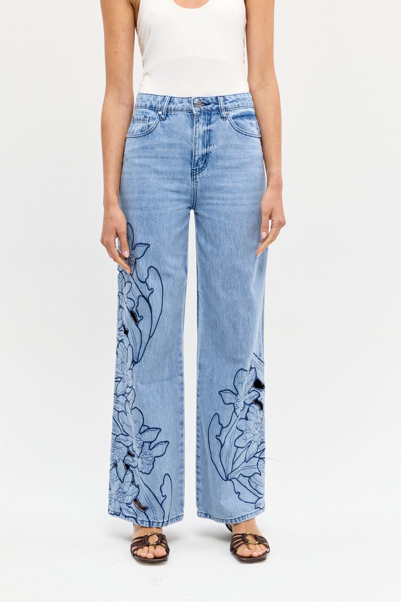 JEAN EMBROIDERY DONNI