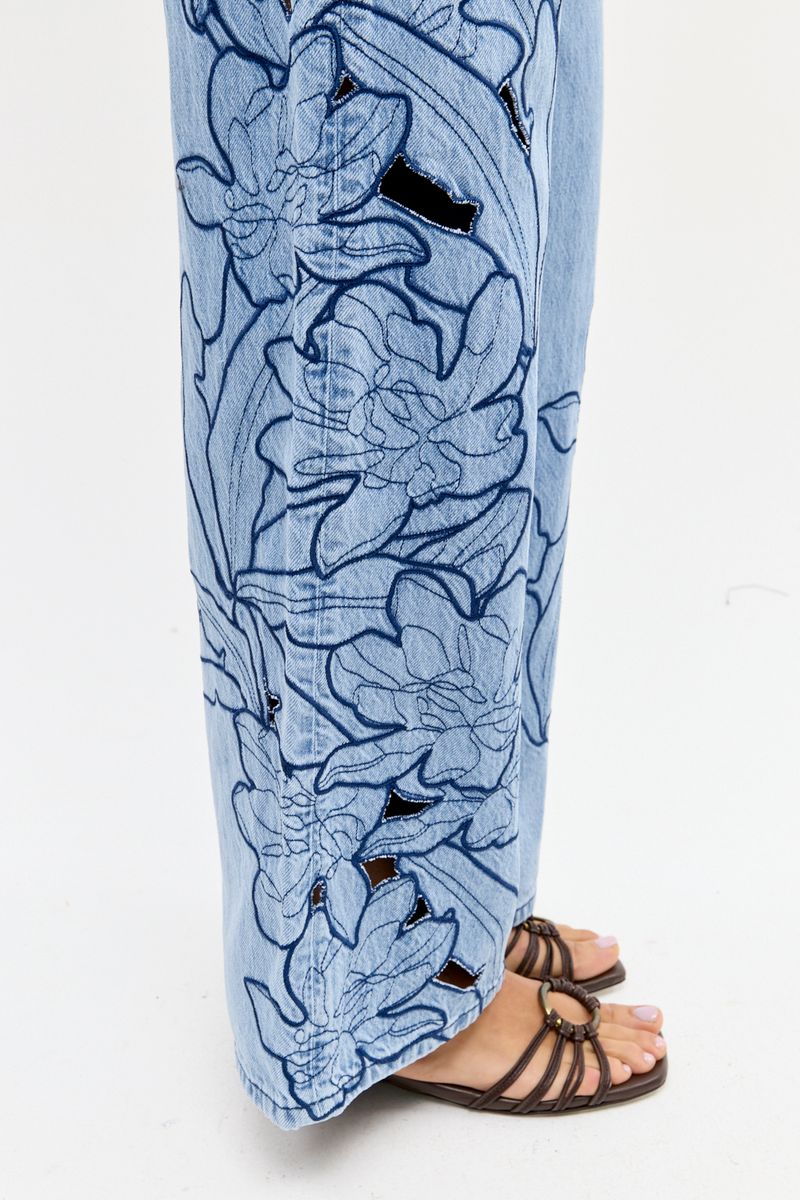 JEAN EMBROIDERY DONNI