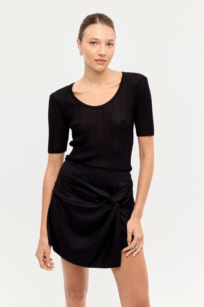 SWEATER PUFF SLEEVES LILA