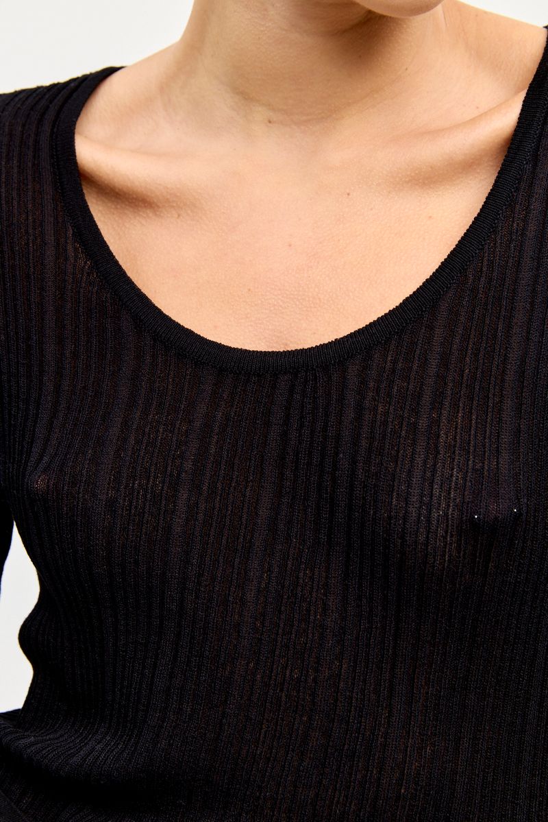 SWEATER PUFF SLEEVES LILA