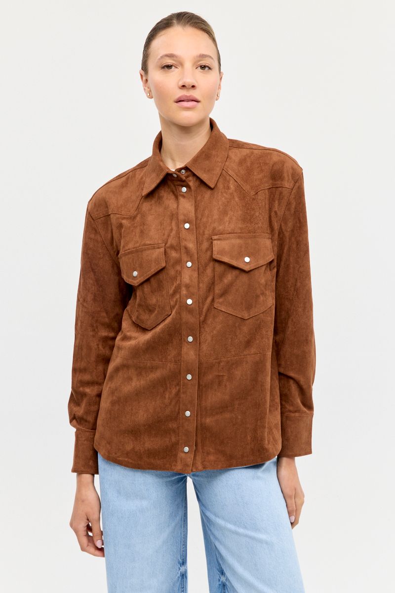 CAMISA VEGAN SUEDE