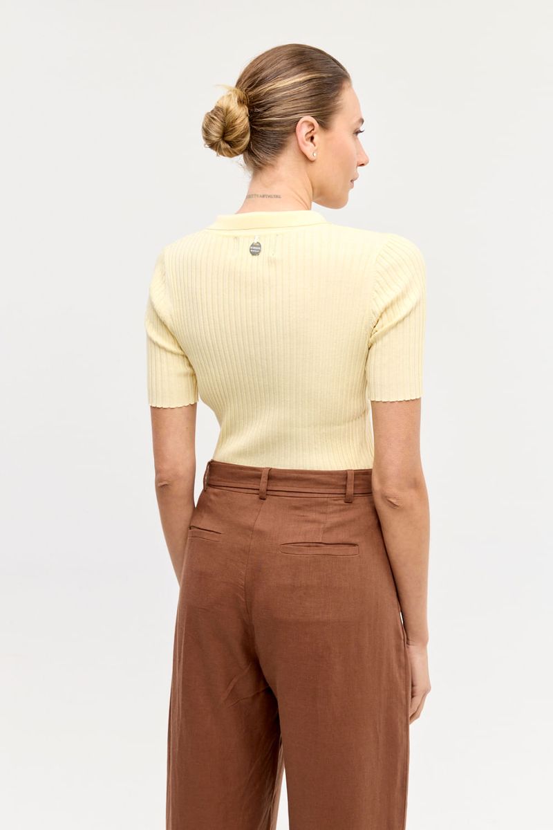 SWEATER SHEER POLO