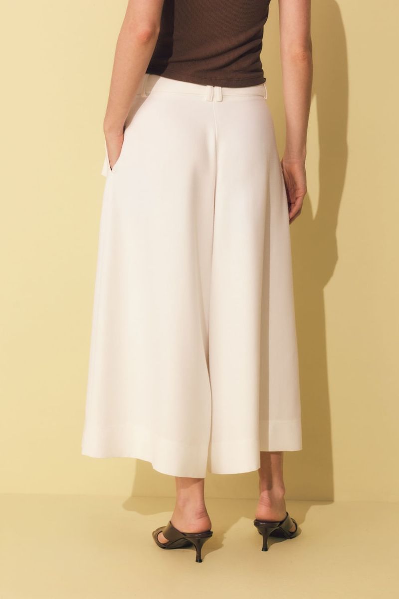 PANTALON LYOCELL WHITE CROP