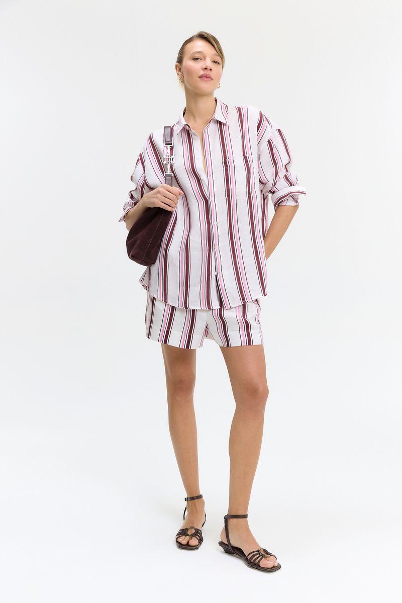 CAMISA STRIPED LINO LILY