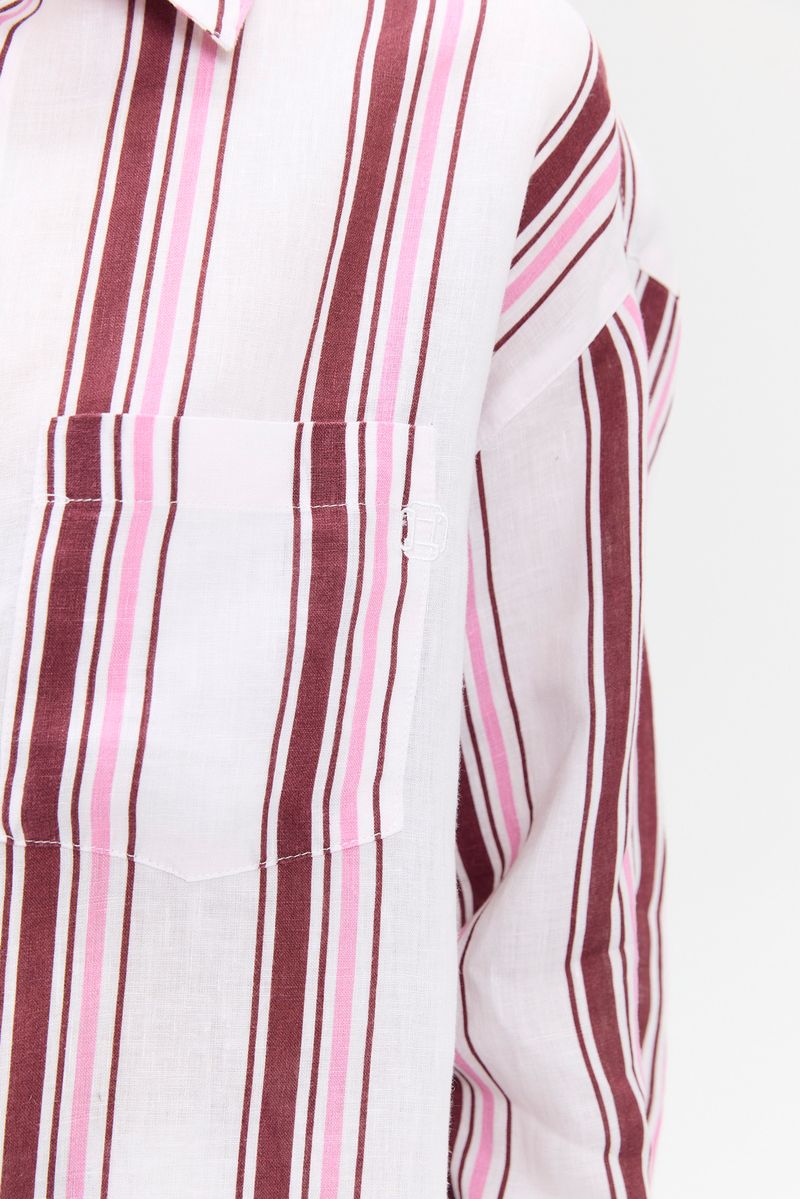 CAMISA STRIPED LINO LILY