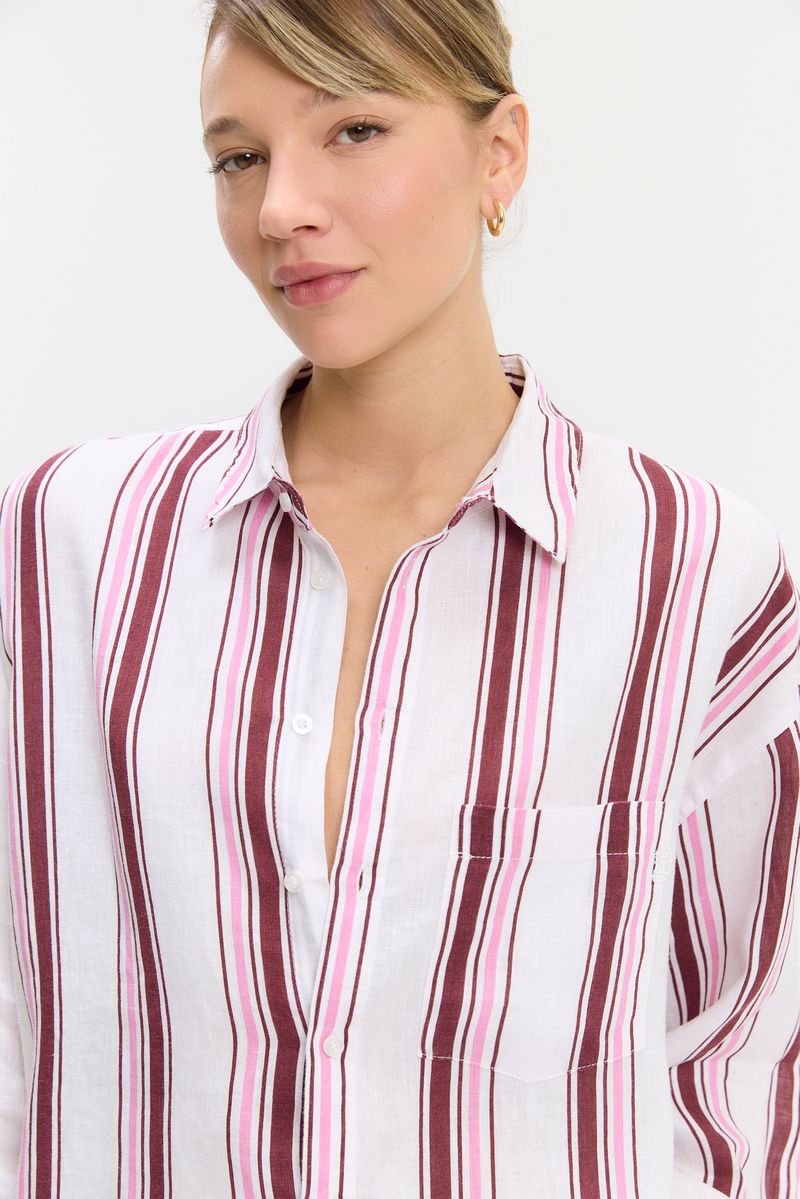 CAMISA STRIPED LINO LILY