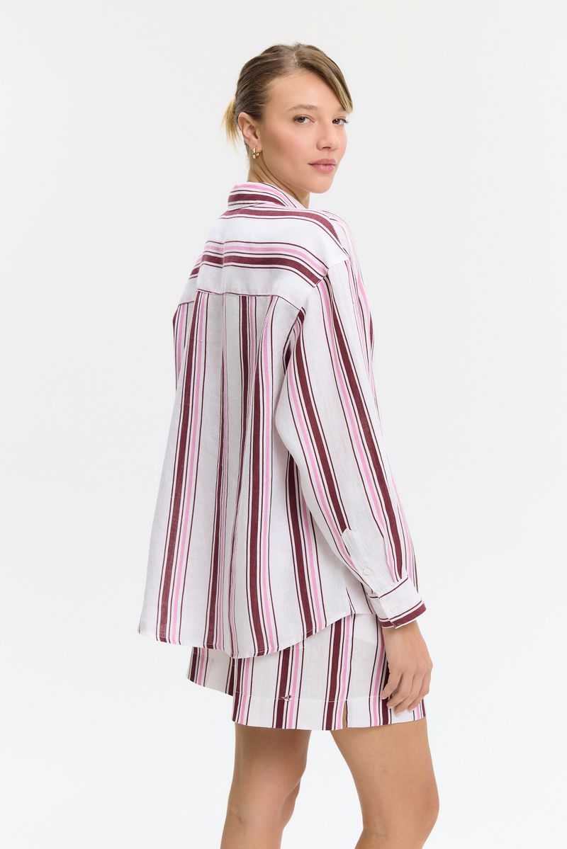 CAMISA STRIPED LINO LILY
