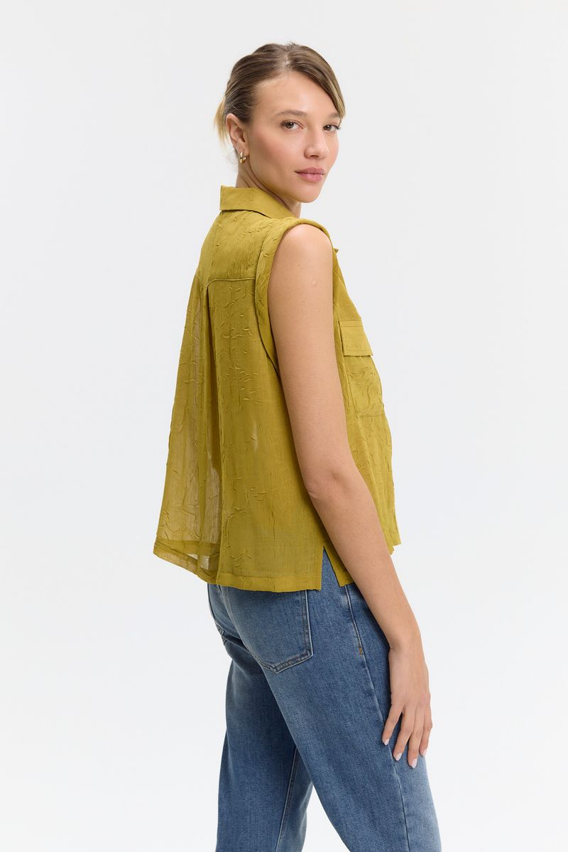 CAMISA CRINKLE SHEER LARA