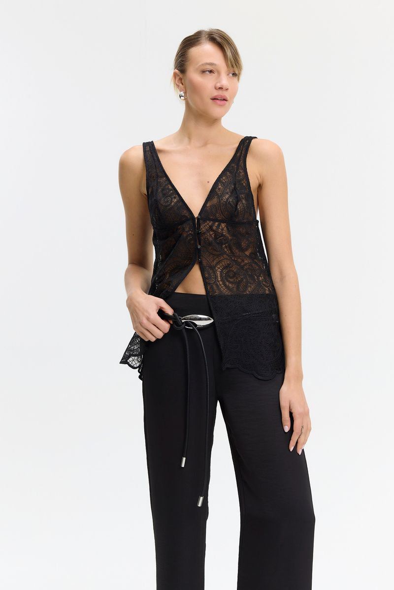 TOP LONG LACE