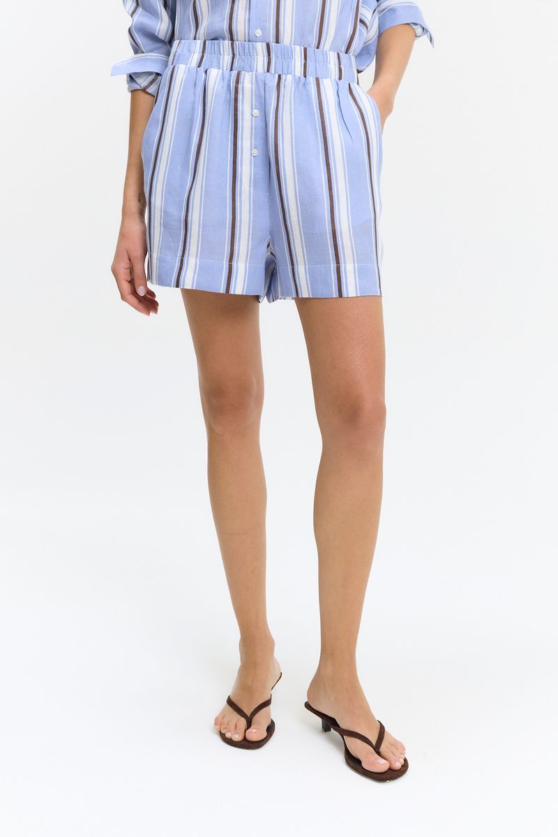 SHORT STRIPED LINO LILY