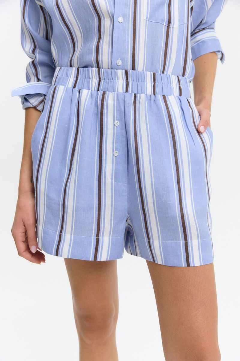 SHORT STRIPED LINO LILY