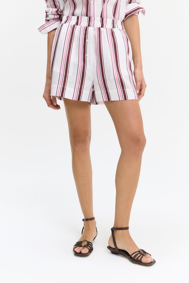 SHORT STRIPED LINO LILY