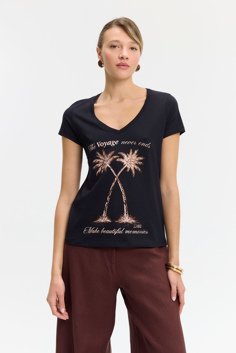 REMERA COTTON PRINT ENJOY