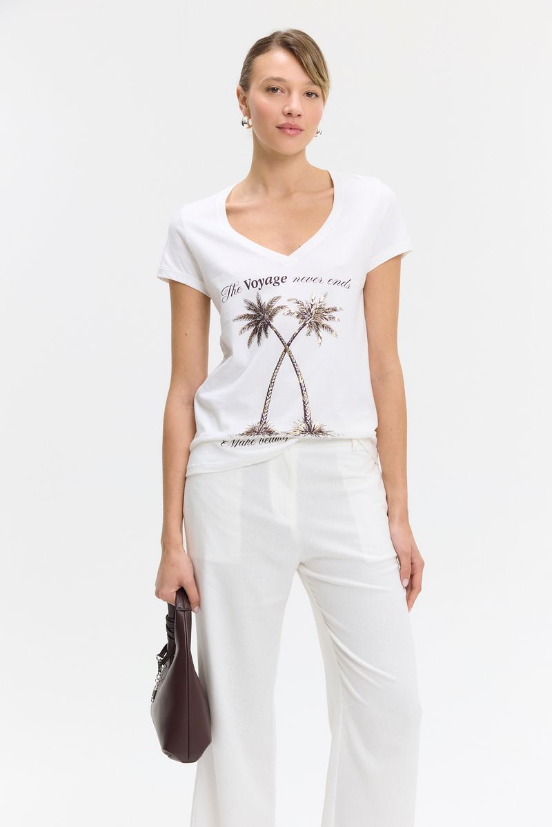 REMERA COTTON PRINT ENJOY