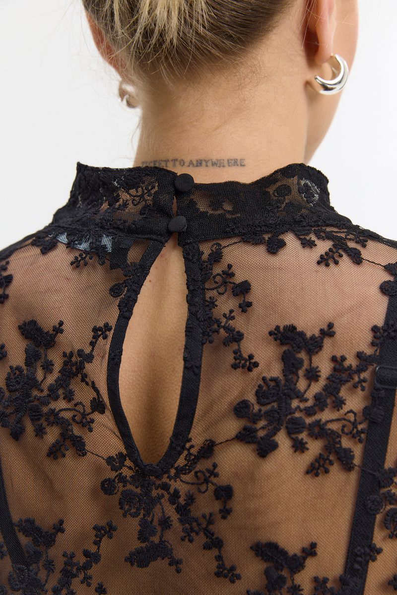 TOP BLUSA TURTLE LACE