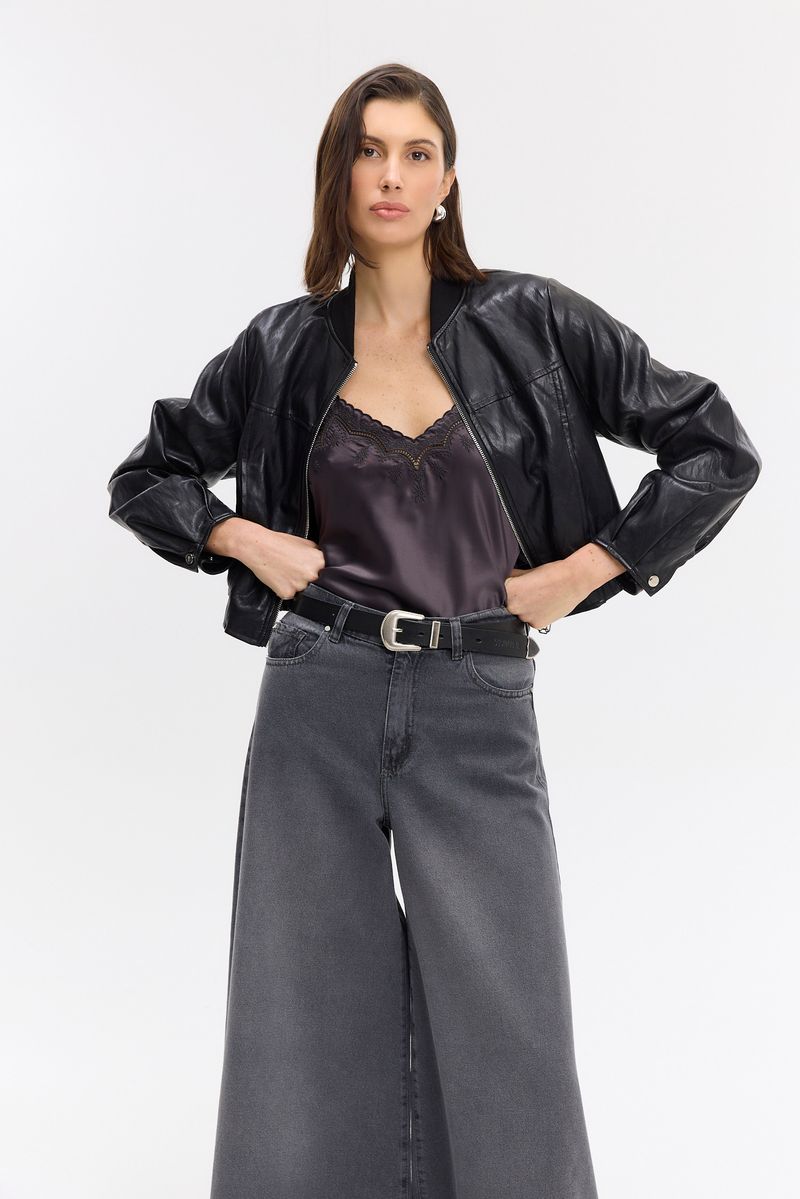 BOMBER LIGHT LEATHER