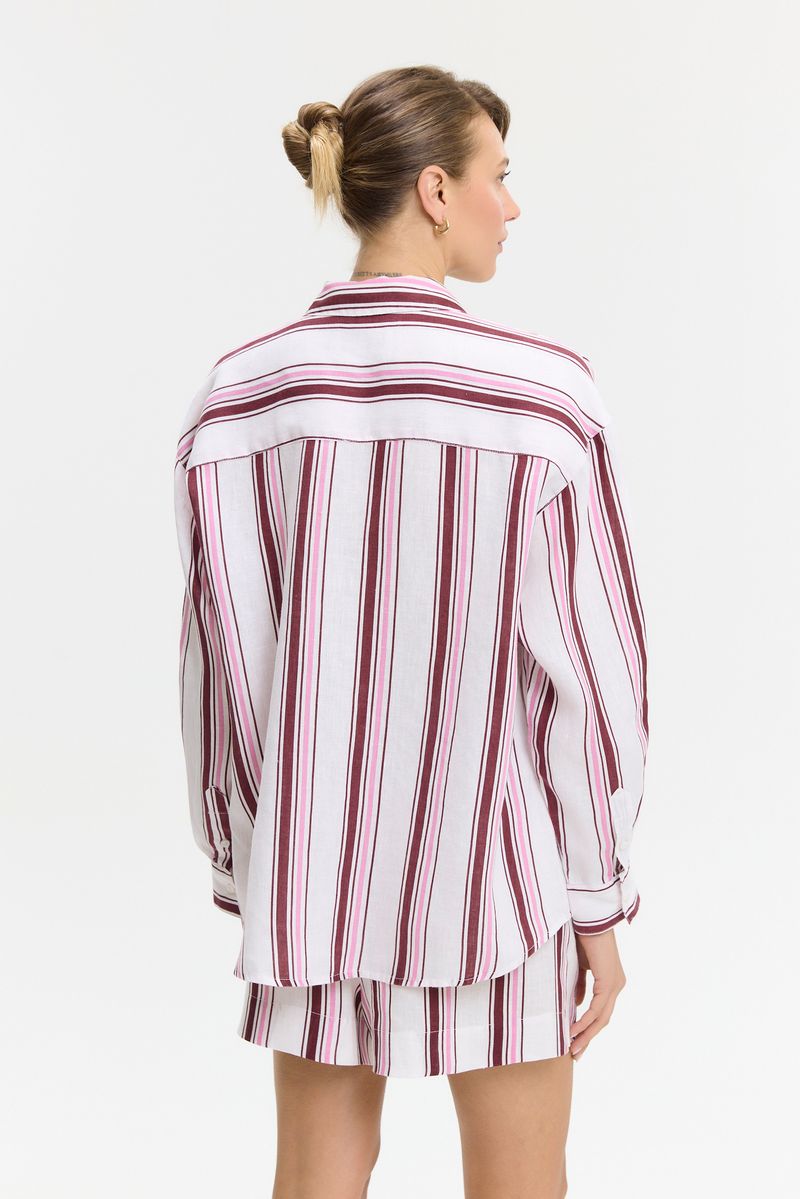 CAMISA STRIPED LINO LILY