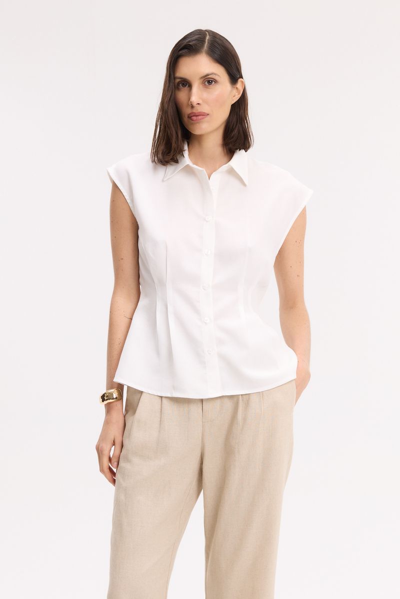 CAMISA SLIM LYOCELL JADE