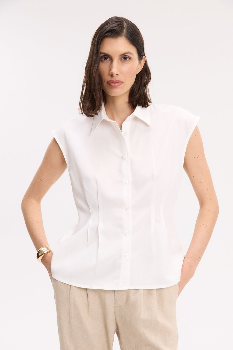 CAMISA SLIM LYOCELL JADE