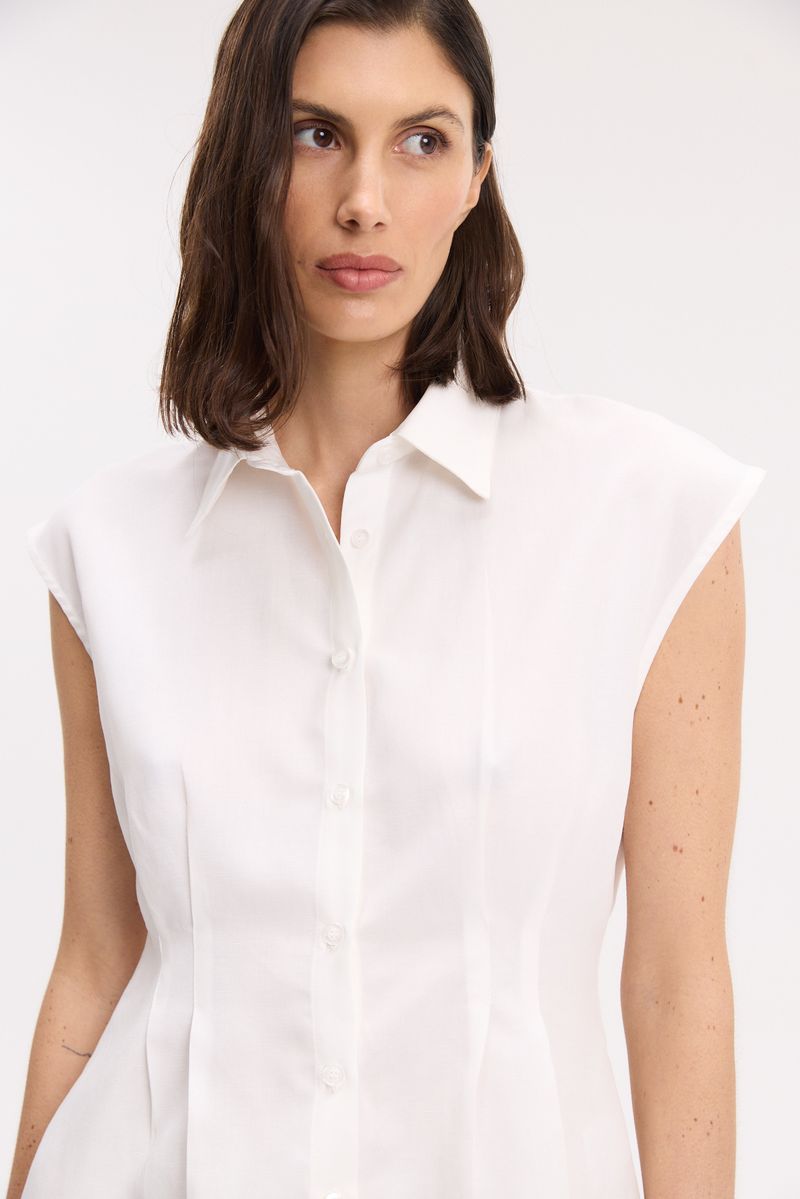 CAMISA SLIM LYOCELL JADE