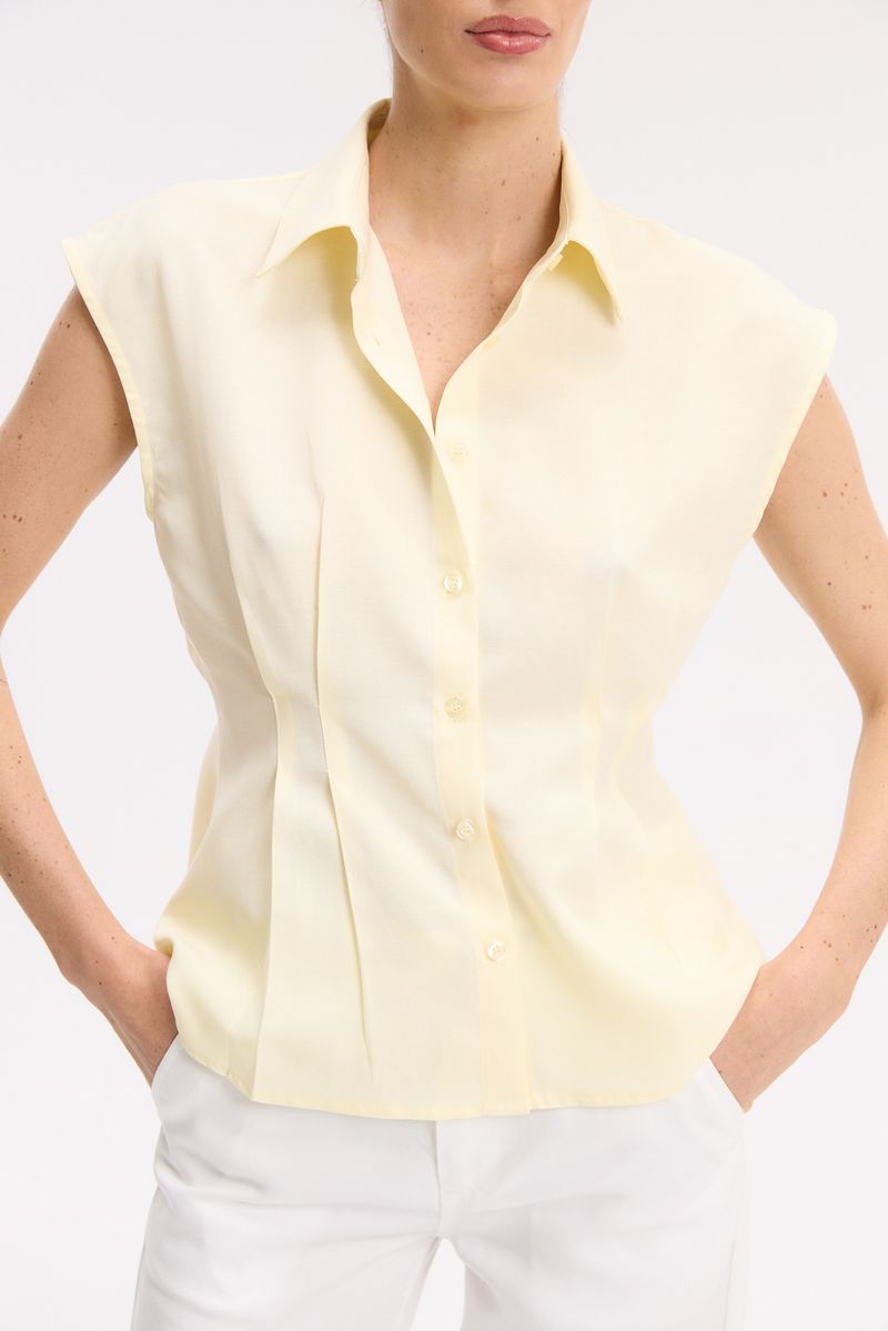 CAMISA SLIM LYOCELL JADE
