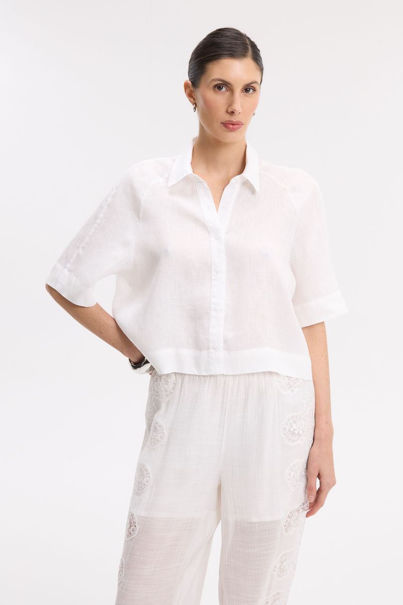 CAMISA BOXY LINO CLAIRE