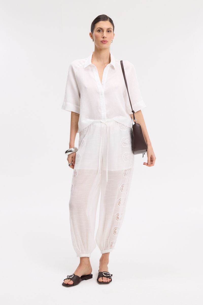 CAMISA BOXY LINO CLAIRE