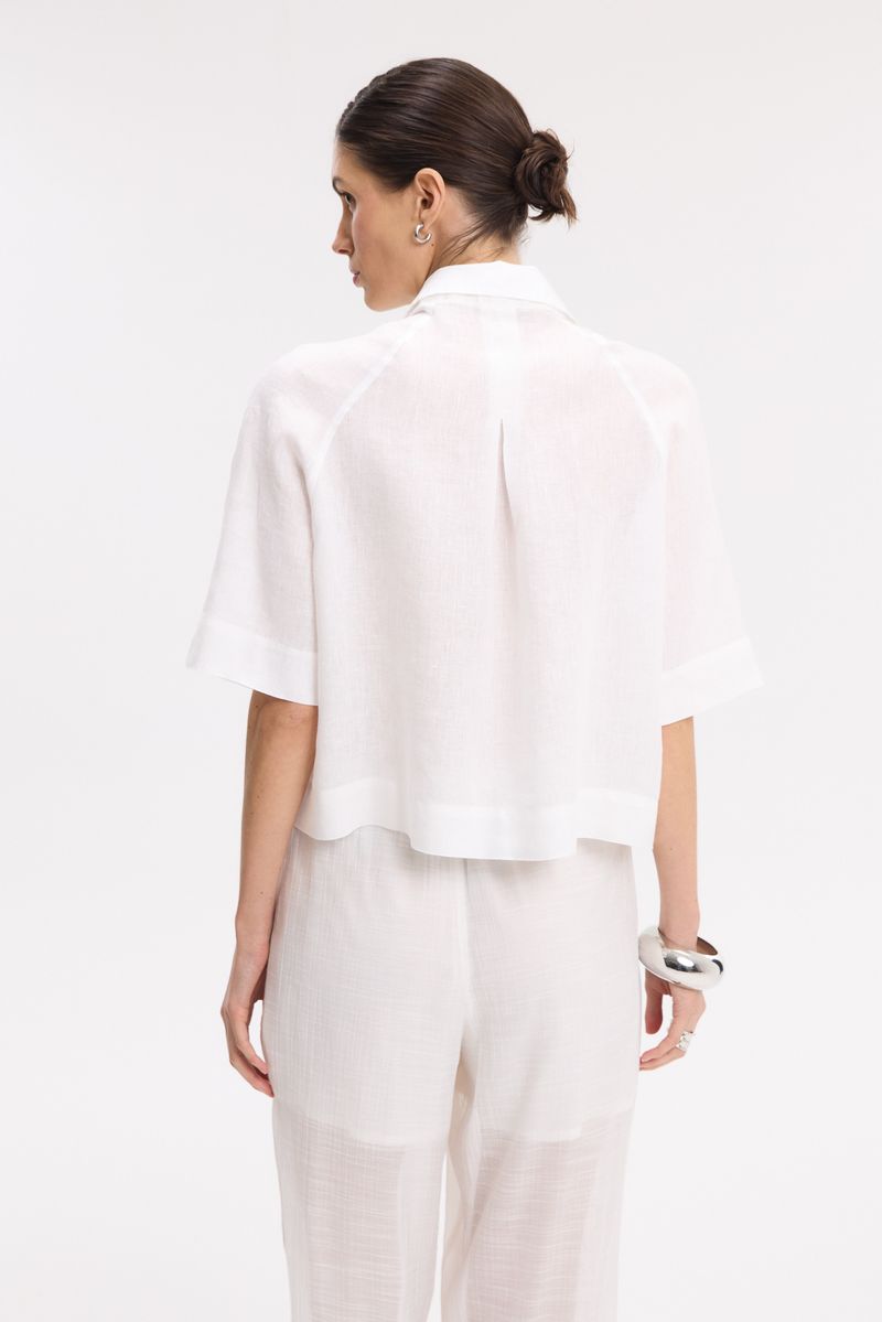 CAMISA BOXY LINO CLAIRE