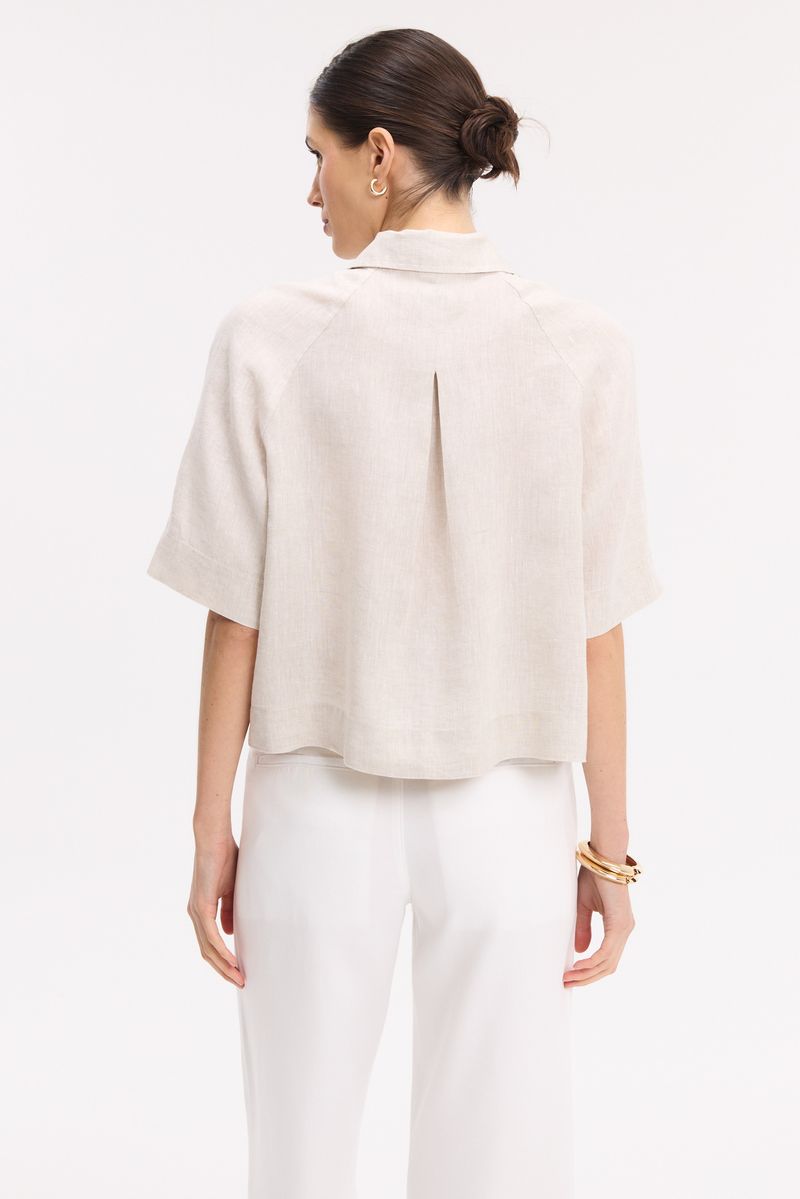 CAMISA BOXY LINO CLAIRE