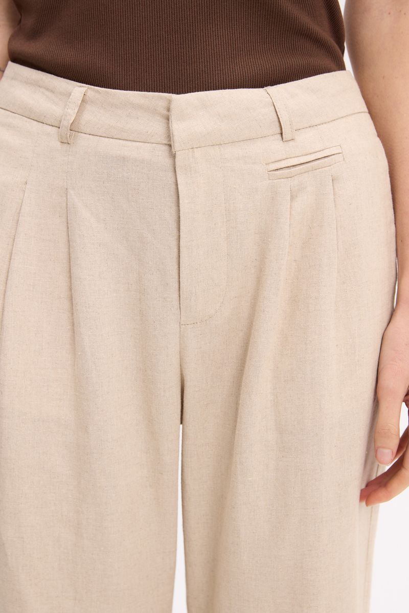 PANTALON FLARE LINEN CAROL