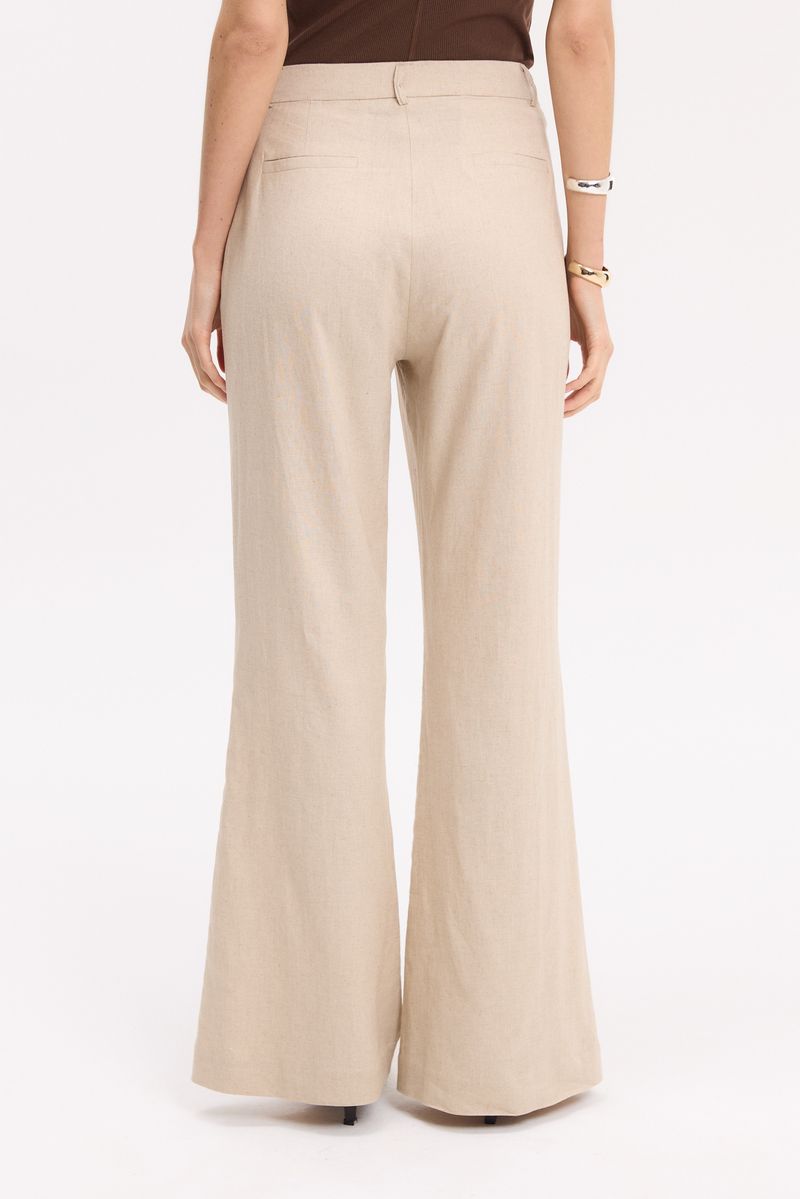 PANTALON FLARE LINEN CAROL