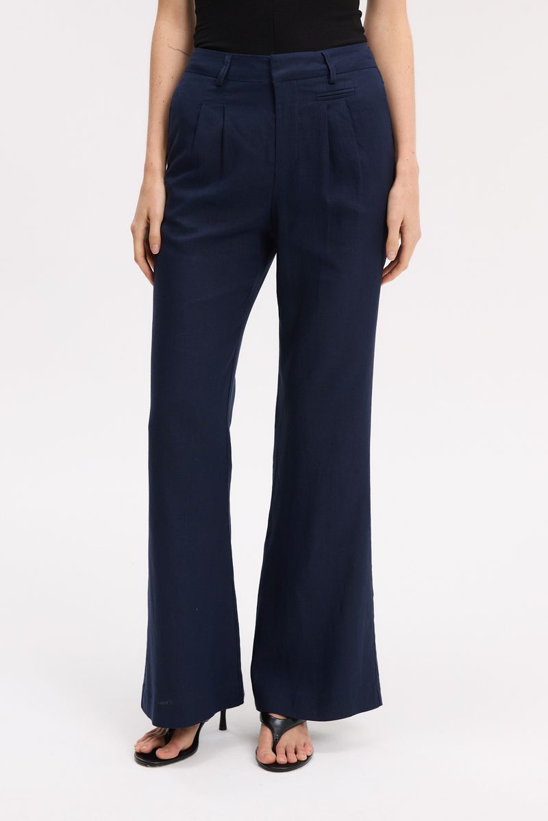 PANTALON FLARE LINEN CAROL